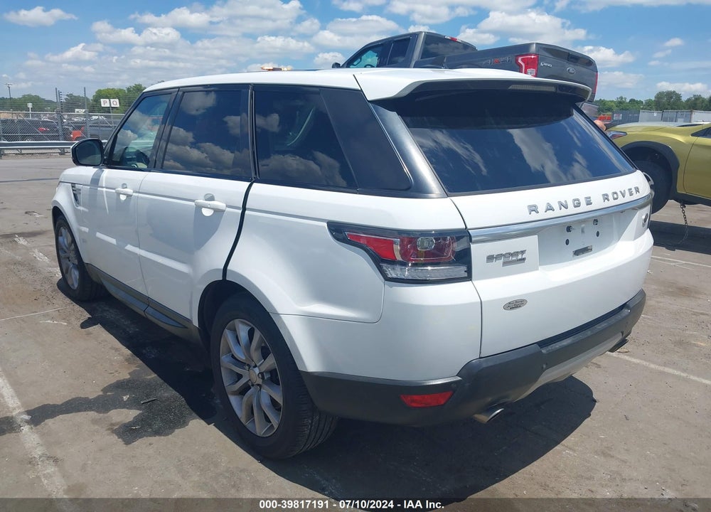 2015 LAND ROVER RANGE ROVER SPORT 3.0L V6 SUPERCHARGED HSE VIN: SALWR2VF2FA513691