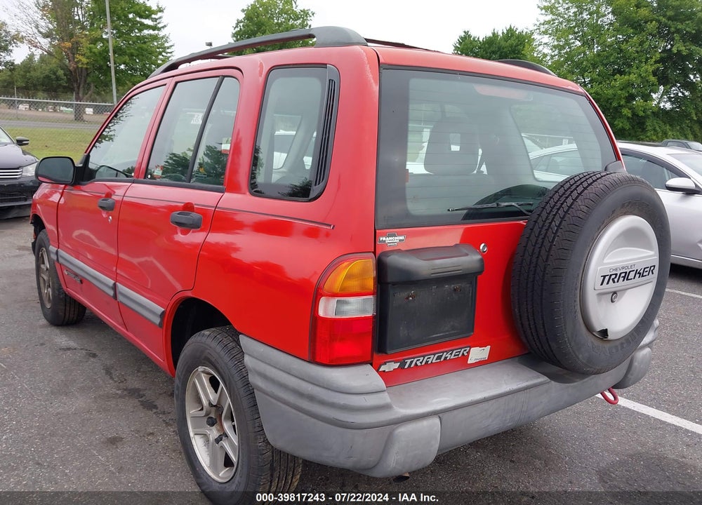 2002 CHEVROLET TRACKER HARD TOP BASE VIN: 2CNBJ13C326916064