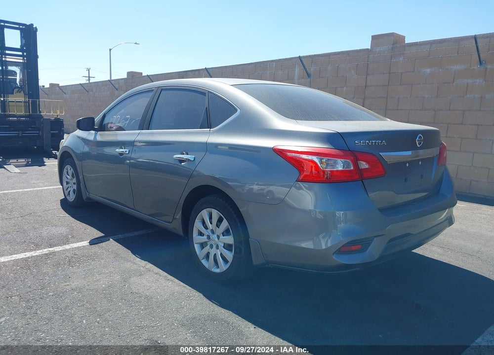 2016 NISSAN SENTRA S VIN: 3N1AB7AP0GY279553