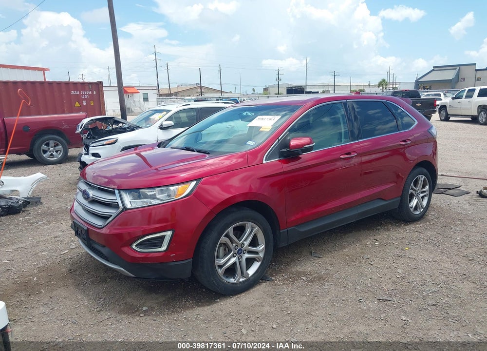 2015 FORD EDGE TITANIUM VIN: 2FMTK3K93FBB27302