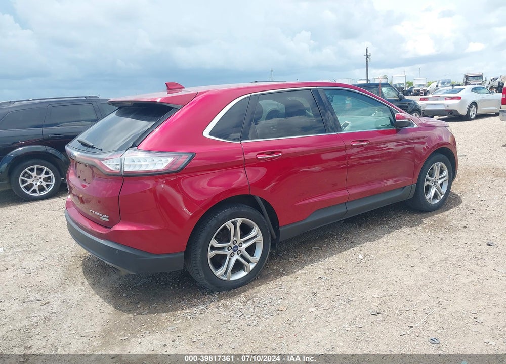 2015 FORD EDGE TITANIUM VIN: 2FMTK3K93FBB27302