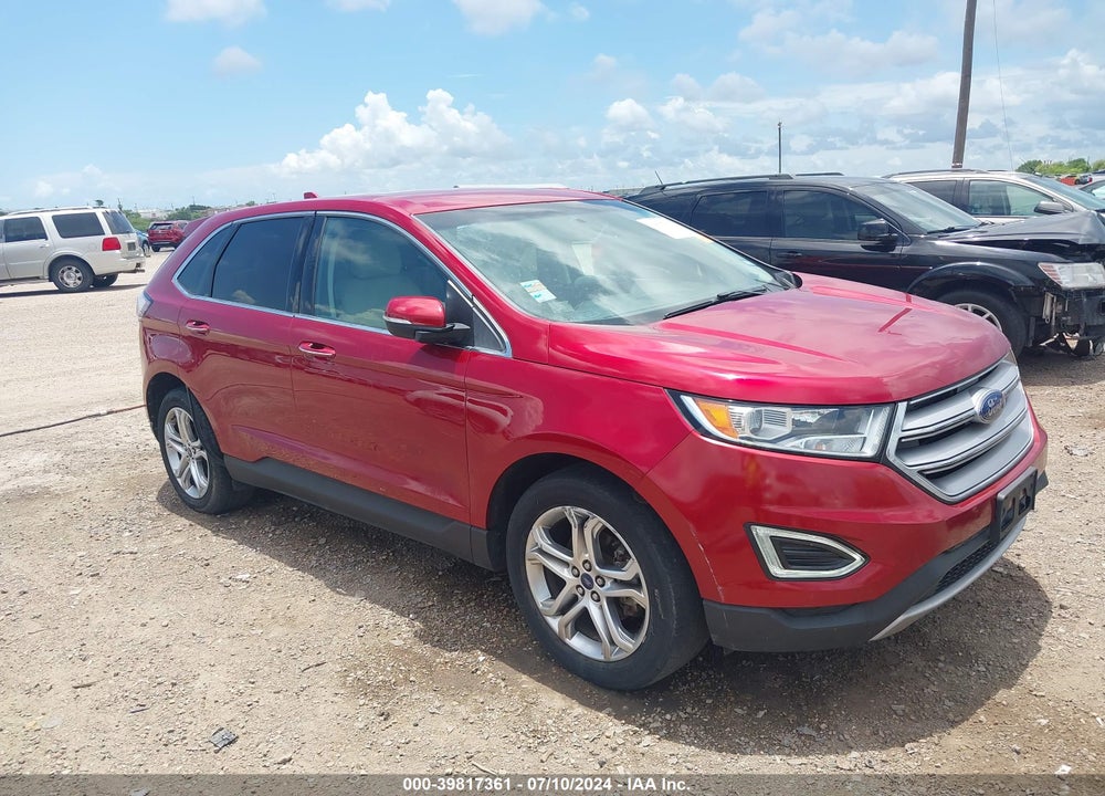 2015 FORD EDGE TITANIUM VIN: 2FMTK3K93FBB27302