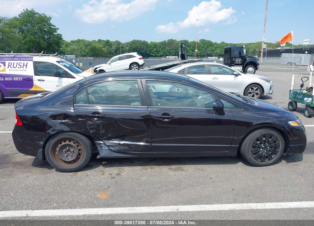 2009 HONDA CIVIC LX VIN: 2HGFA165X9H365604