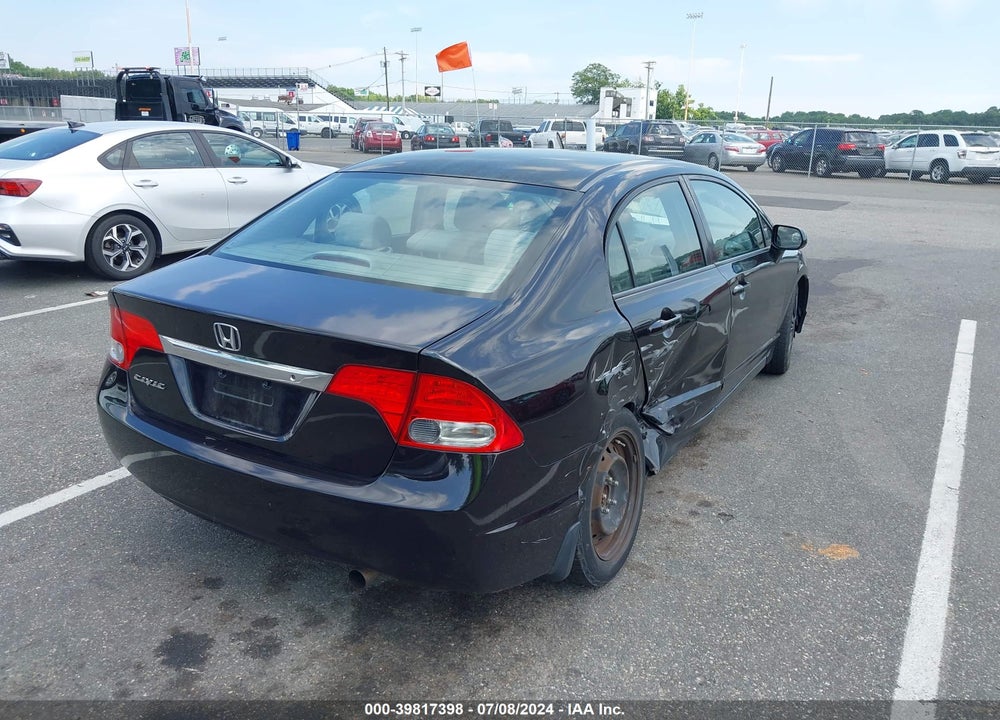 2009 HONDA CIVIC LX VIN: 2HGFA165X9H365604