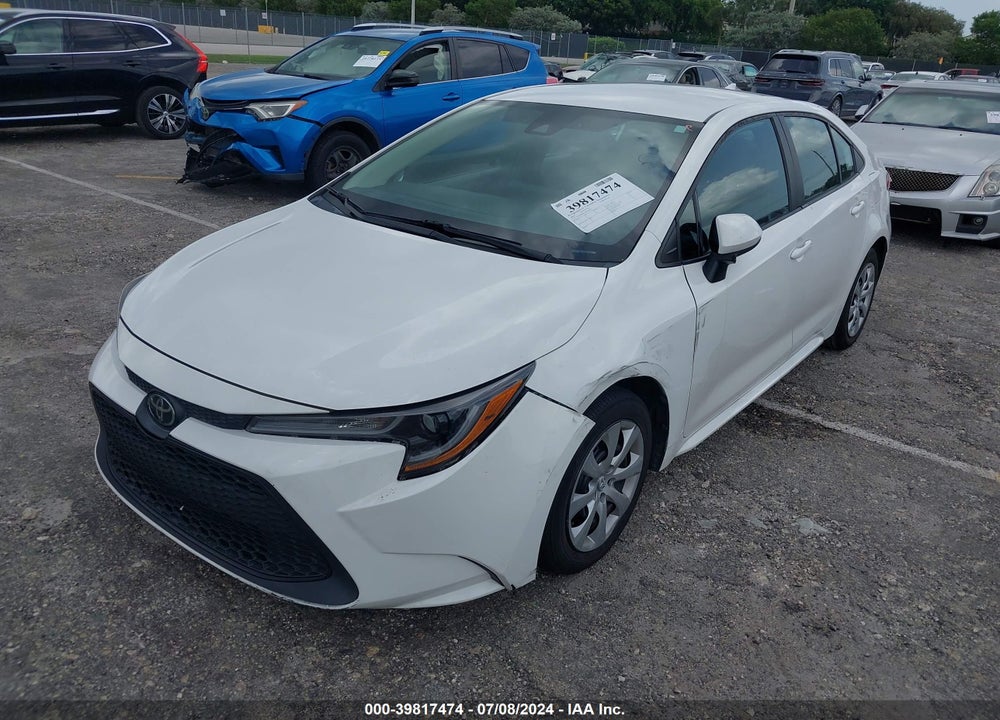 2021 TOYOTA COROLLA LE VIN: 5YFEPMAE3MP228315