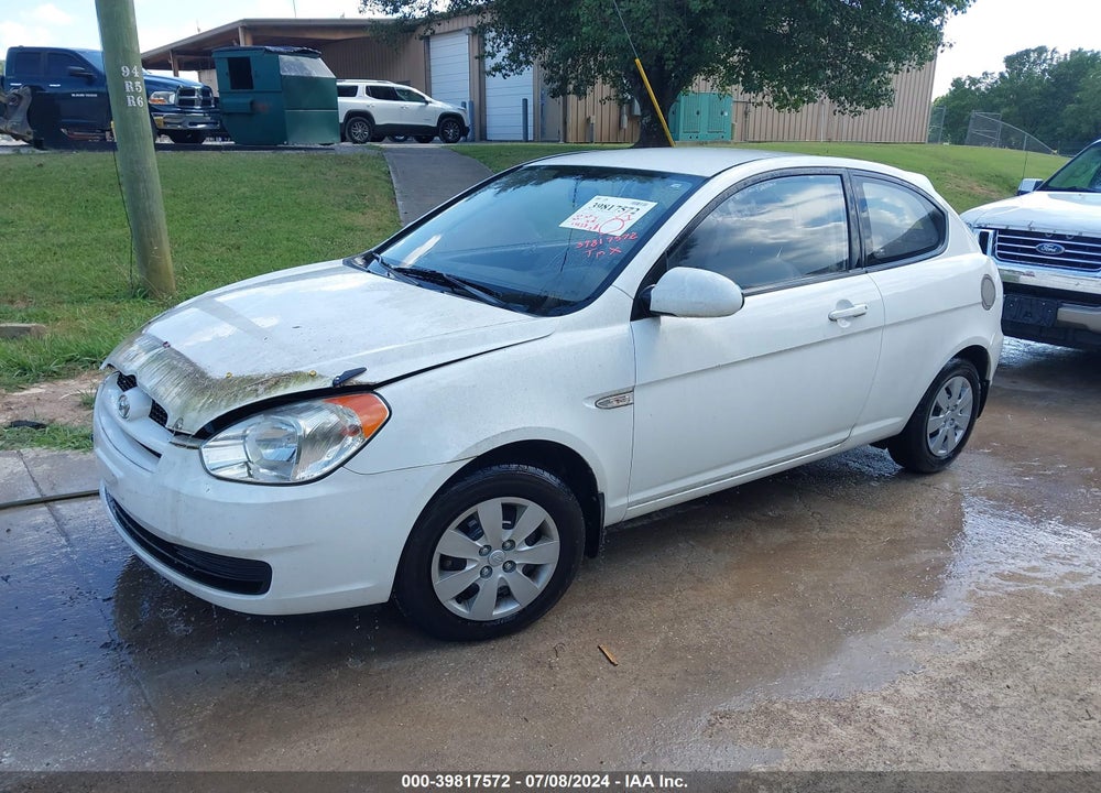 2008 HYUNDAI ACCENT GS VIN: KMHCM36C78U086928