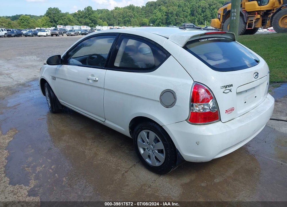 2008 HYUNDAI ACCENT GS VIN: KMHCM36C78U086928