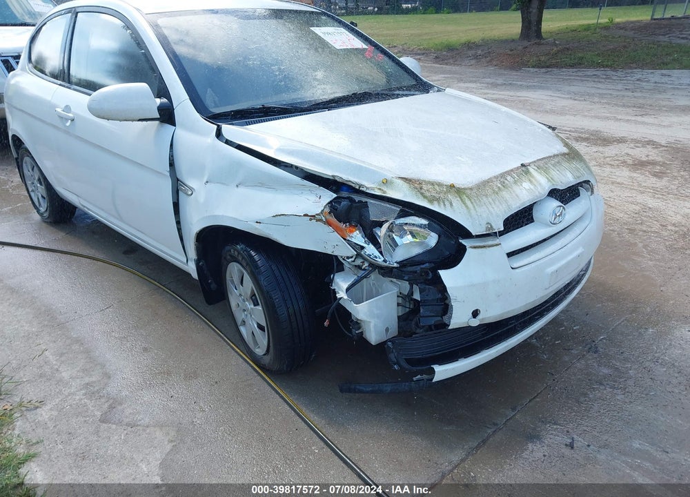 2008 HYUNDAI ACCENT GS VIN: KMHCM36C78U086928