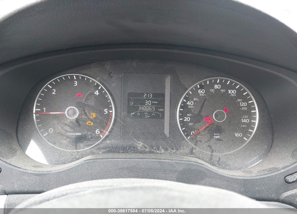 2012 VOLKSWAGEN JETTA 2.0L TDI VIN: 3VW3L7AJ5CM457342