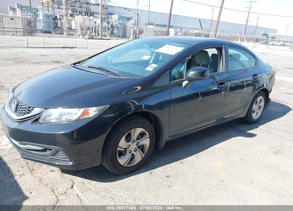 2013 HONDA CIVIC LX VIN: 19XFB2F53DE243074
