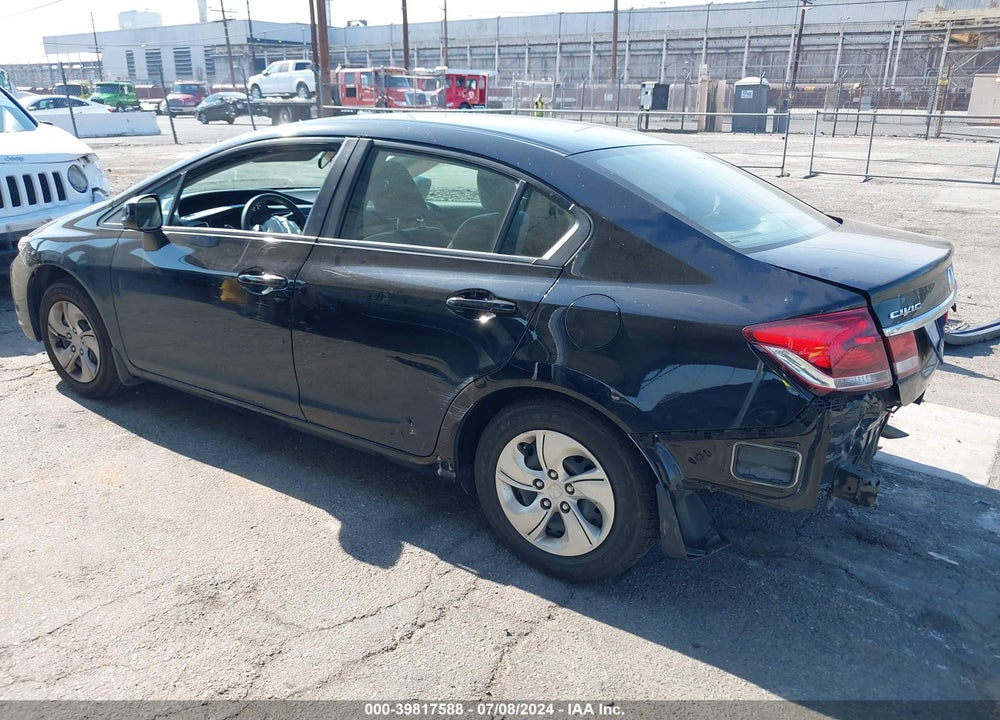 2013 HONDA CIVIC LX VIN: 19XFB2F53DE243074