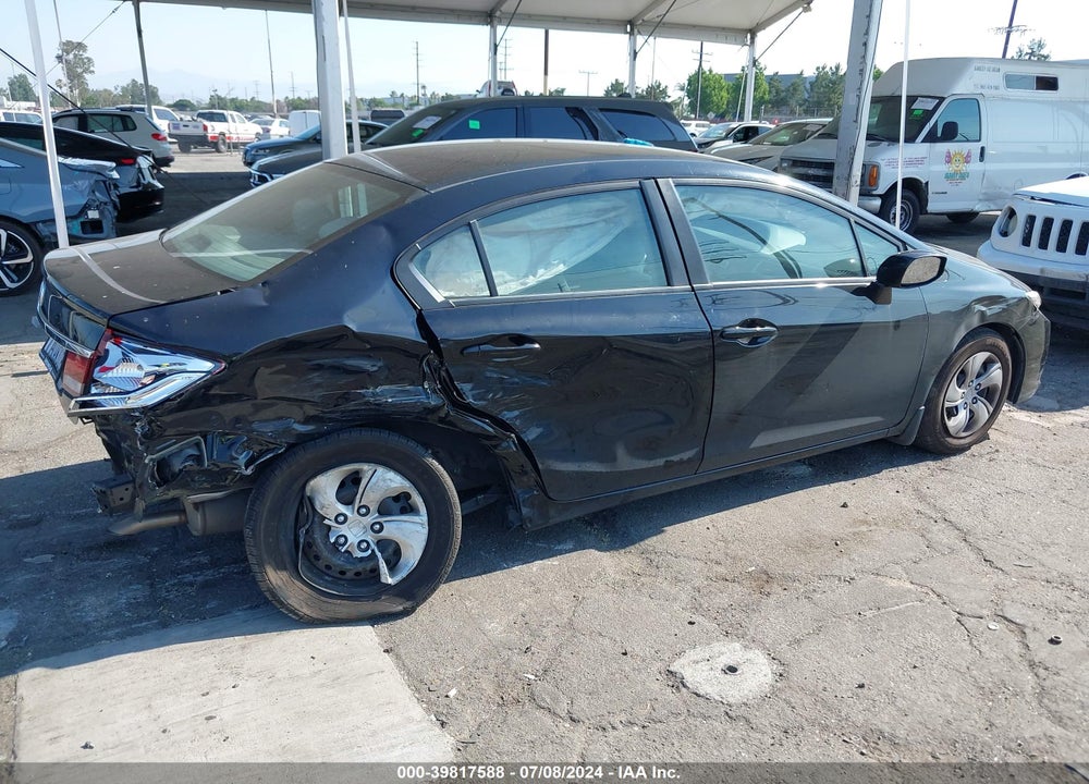 2013 HONDA CIVIC LX VIN: 19XFB2F53DE243074