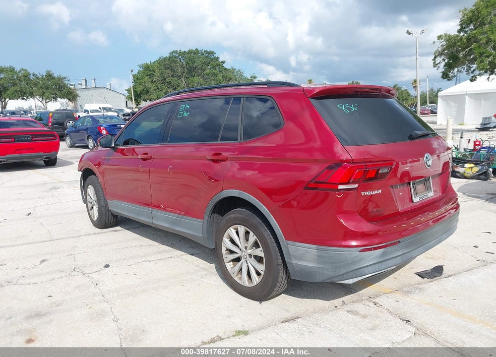 2018 VOLKSWAGEN TIGUAN 2.0T S VIN: 3VV1B7AX8JM043309
