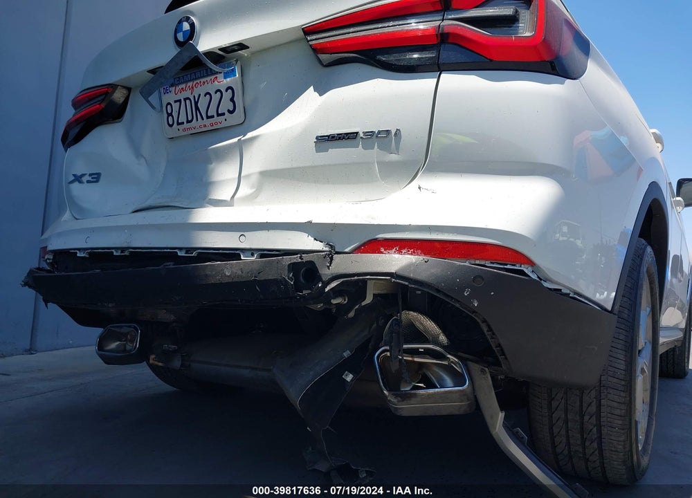 2022 BMW X3 VIN: 5UX43DP05N9K11766
