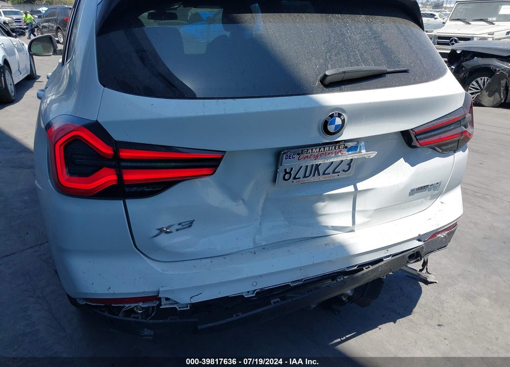 2022 BMW X3 VIN: 5UX43DP05N9K11766