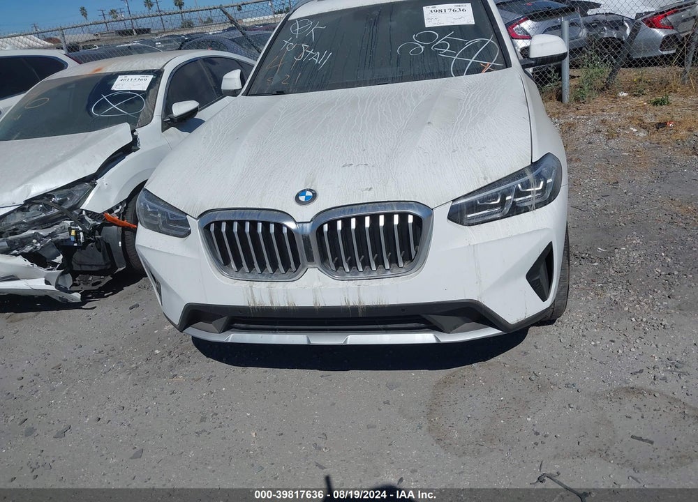 2022 BMW X3 VIN: 5UX43DP05N9K11766