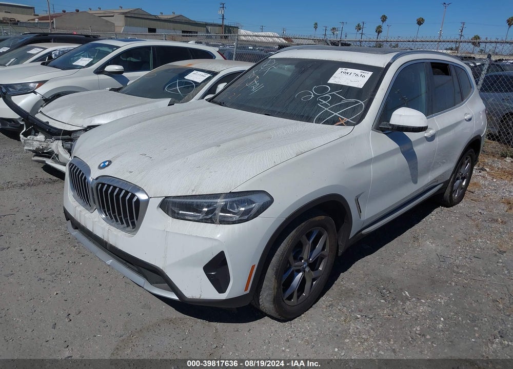 2022 BMW X3 VIN: 5UX43DP05N9K11766