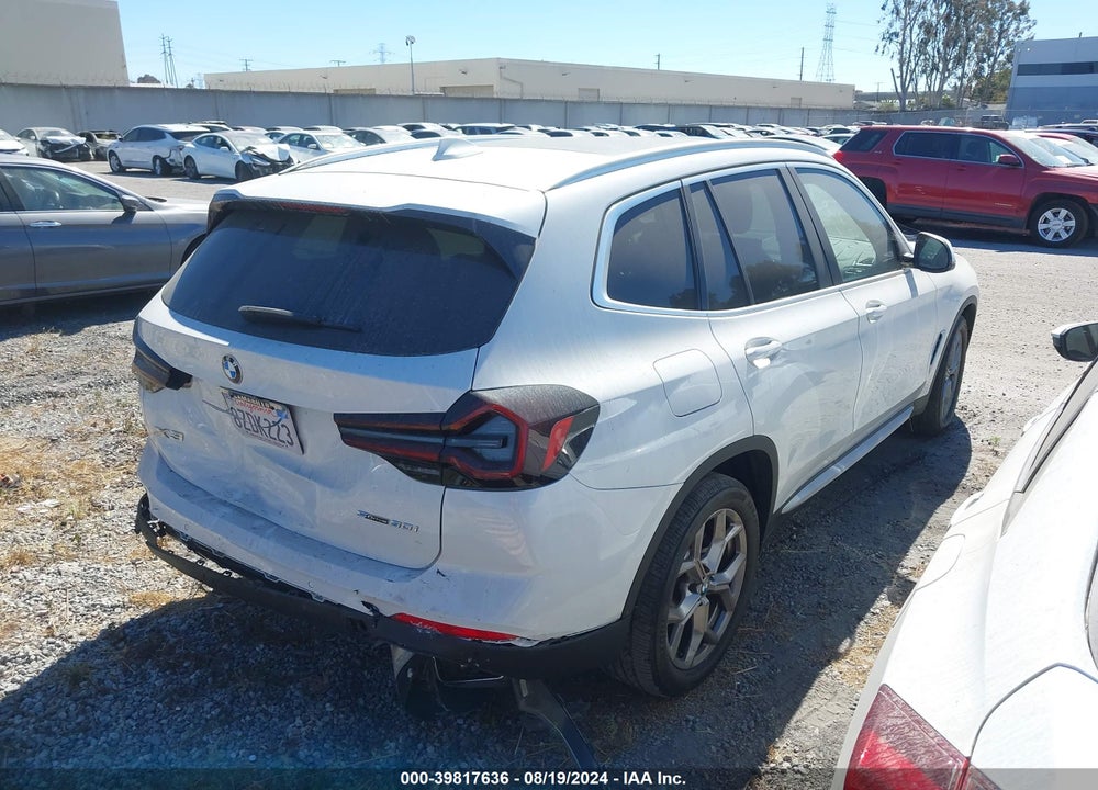 2022 BMW X3 VIN: 5UX43DP05N9K11766