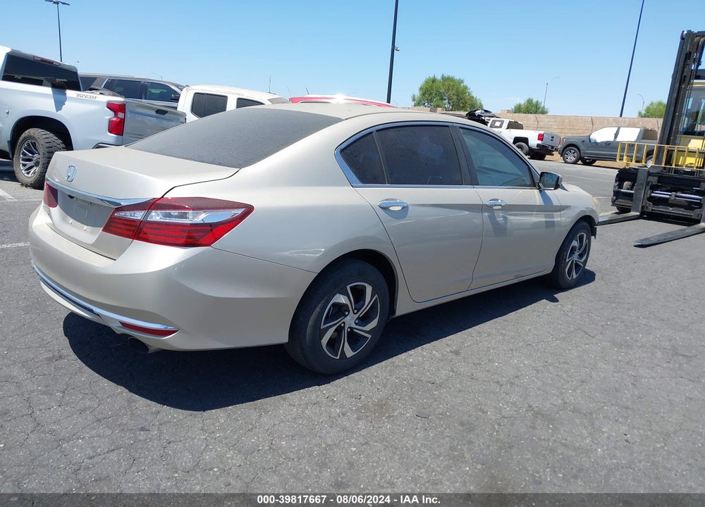 2016 HONDA ACCORD LX VIN: 1HGCR2F39GA181640