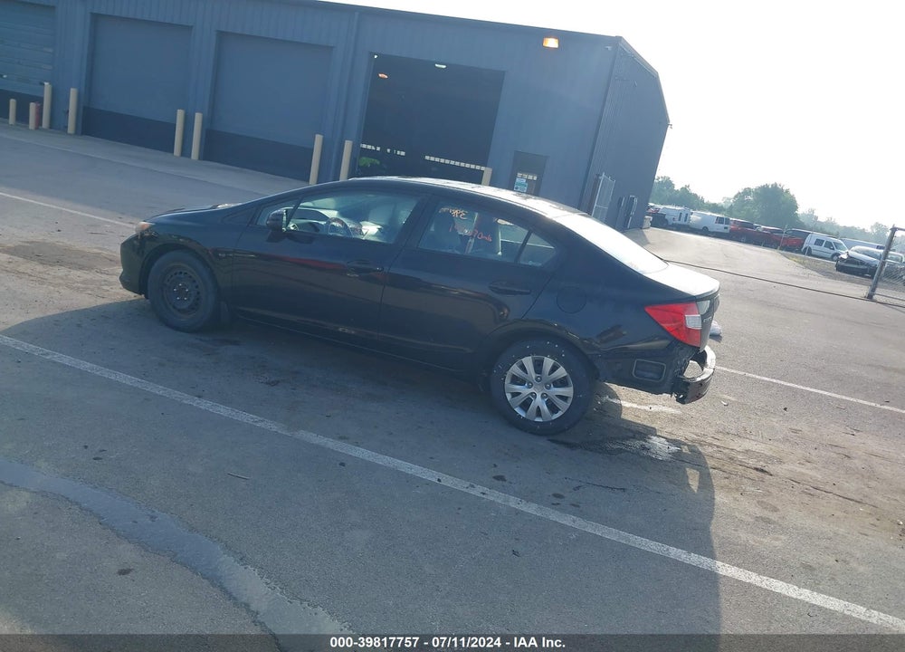2012 HONDA CIVIC LX VIN: 19XFB2F57CE059335