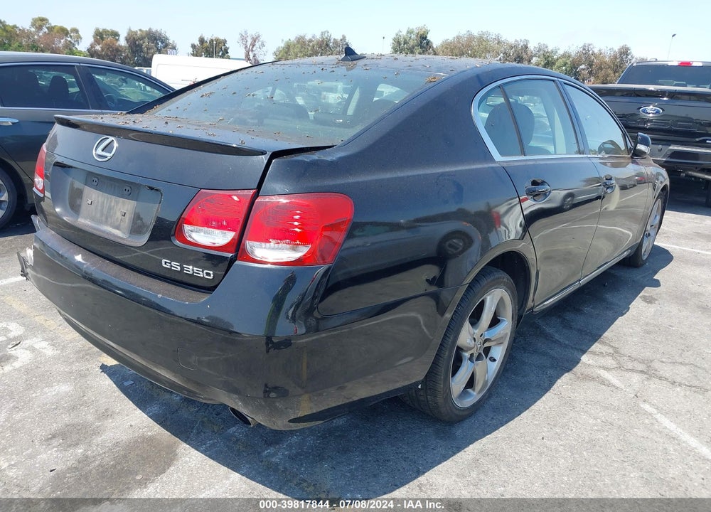 2011 LEXUS GS 350 VIN: JTHBE1KSXB0053286