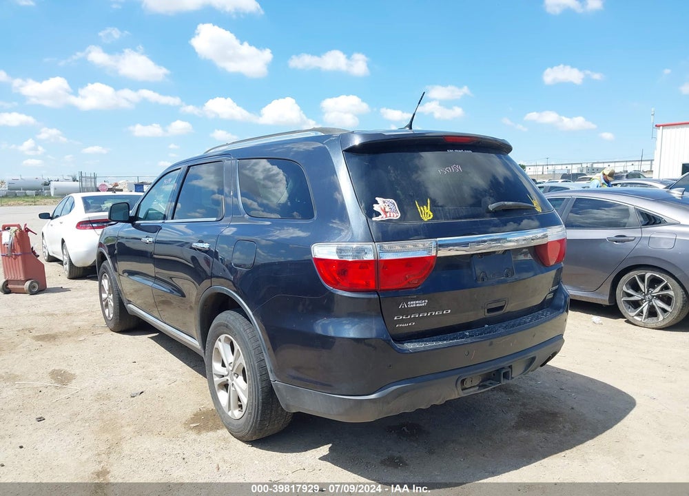 2013 DODGE DURANGO CREW VIN: 1C4RDJDG0DC675649