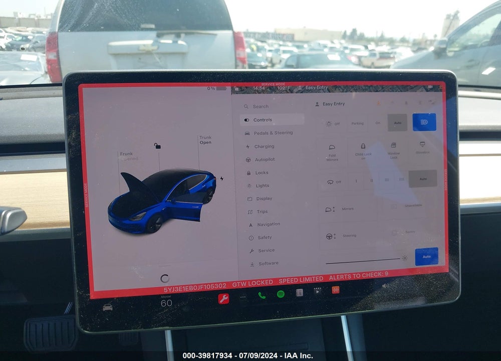 2018 TESLA MODEL 3 LONG RANGE/PERFORMANCE VIN: 5YJ3E1EB0JF105302
