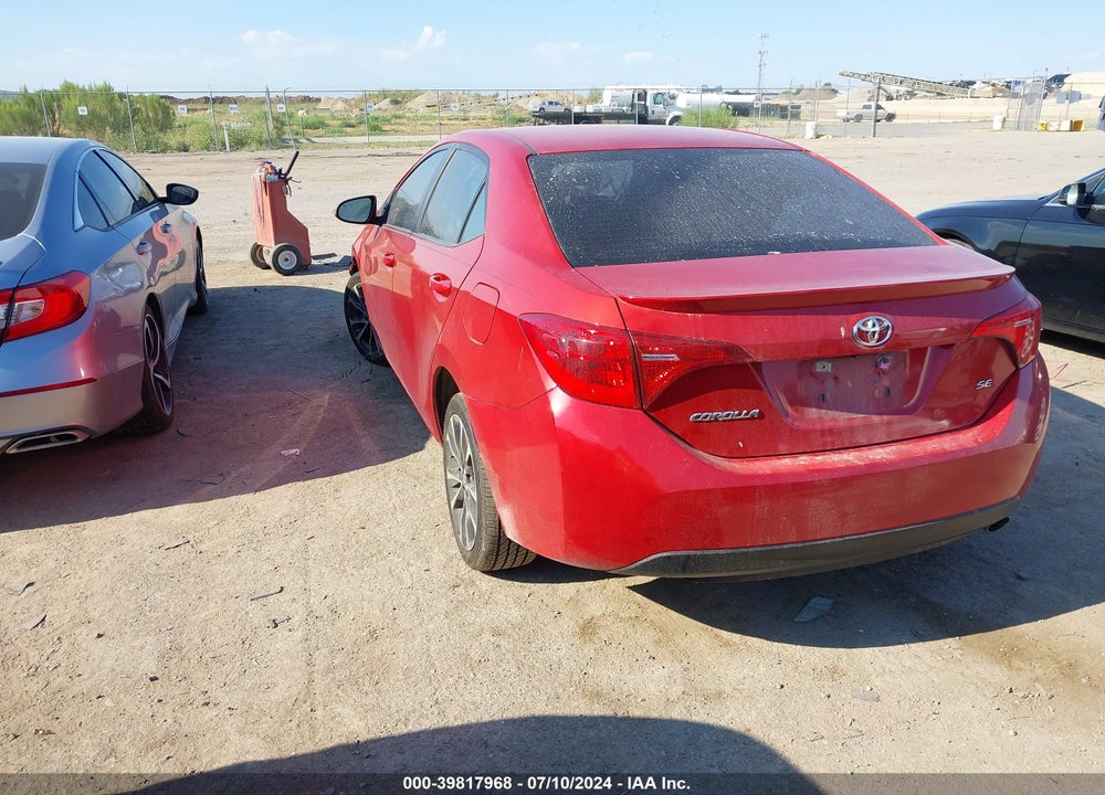 2017 TOYOTA COROLLA SE VIN: 5YFBURHE5HP660988