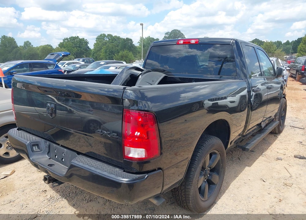 2018 RAM 1500 EXPRESS QUAD CAB 4X4 6'4 BOX VIN: 1C6RR7FT0JS348420