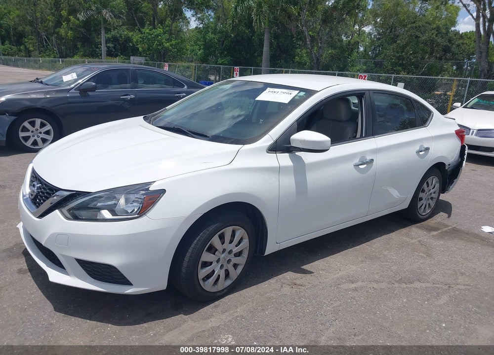 2016 NISSAN SENTRA S VIN: 3N1AB7AP7GY320065