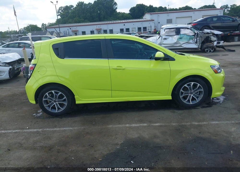 2019 CHEVROLET SONIC LT AUTO VIN: 1G1JD6SB2K4133874