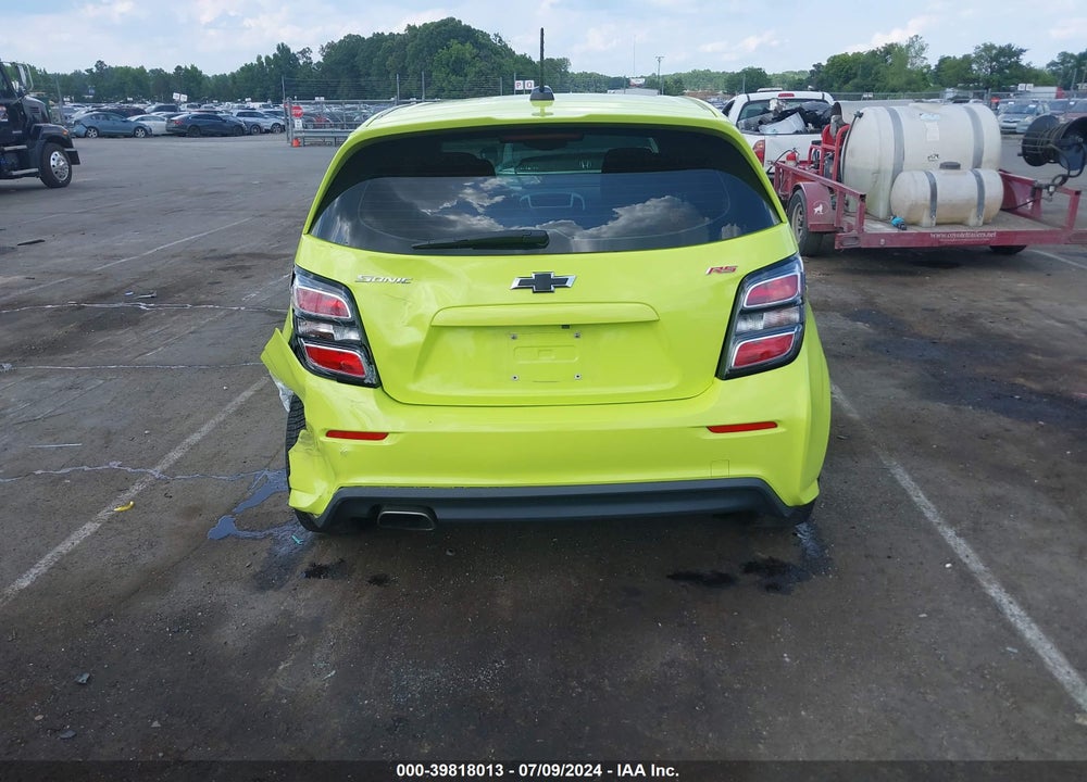 2019 CHEVROLET SONIC LT AUTO VIN: 1G1JD6SB2K4133874