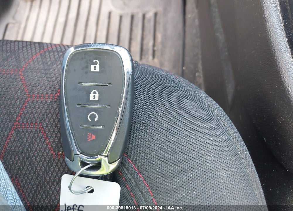 2019 CHEVROLET SONIC LT AUTO VIN: 1G1JD6SB2K4133874