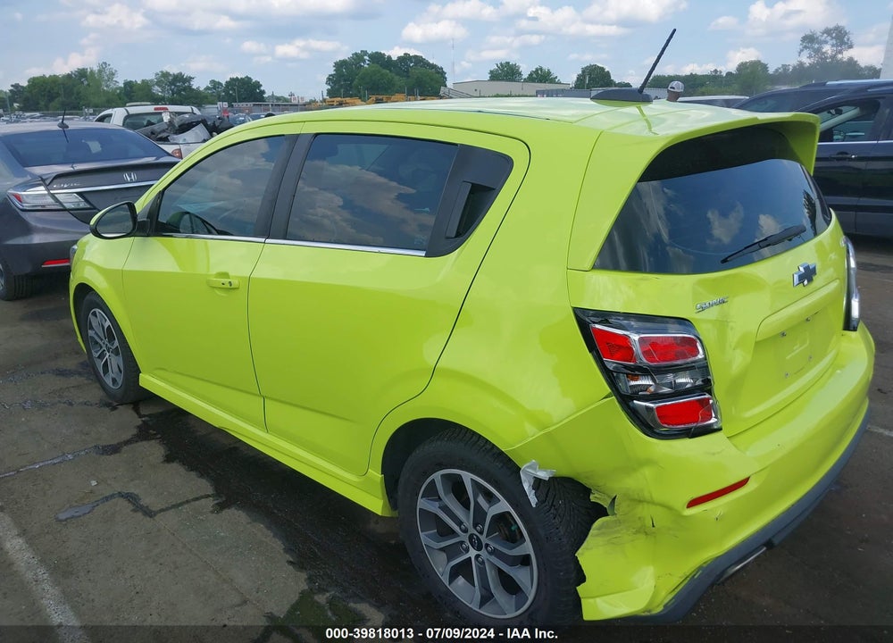 2019 CHEVROLET SONIC LT AUTO VIN: 1G1JD6SB2K4133874