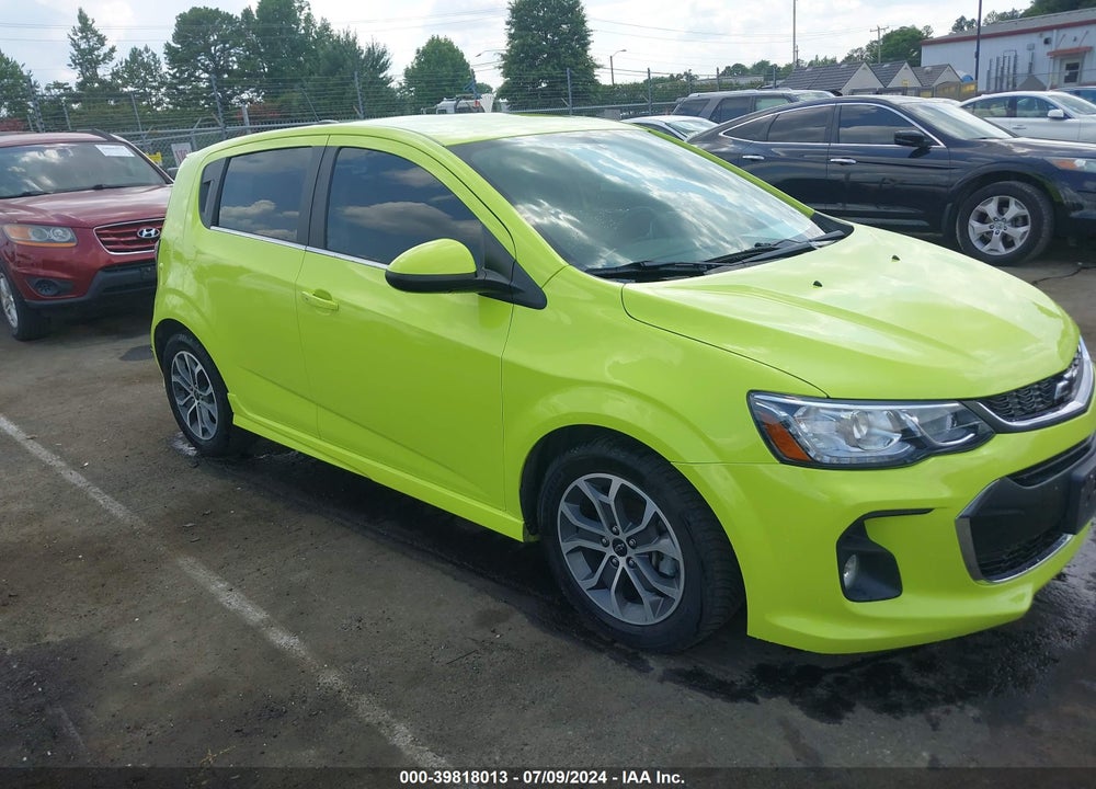2019 CHEVROLET SONIC LT AUTO VIN: 1G1JD6SB2K4133874