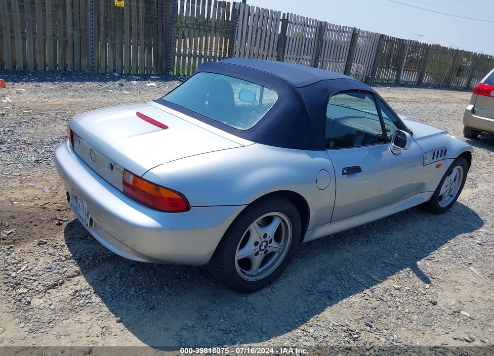 1997 BMW Z3 1.9L ROADSTER VIN: 4USCH7322VLB80886