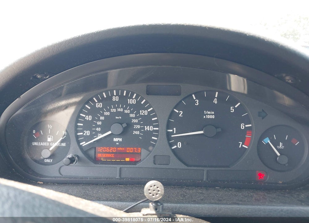 1997 BMW Z3 1.9L ROADSTER VIN: 4USCH7322VLB80886