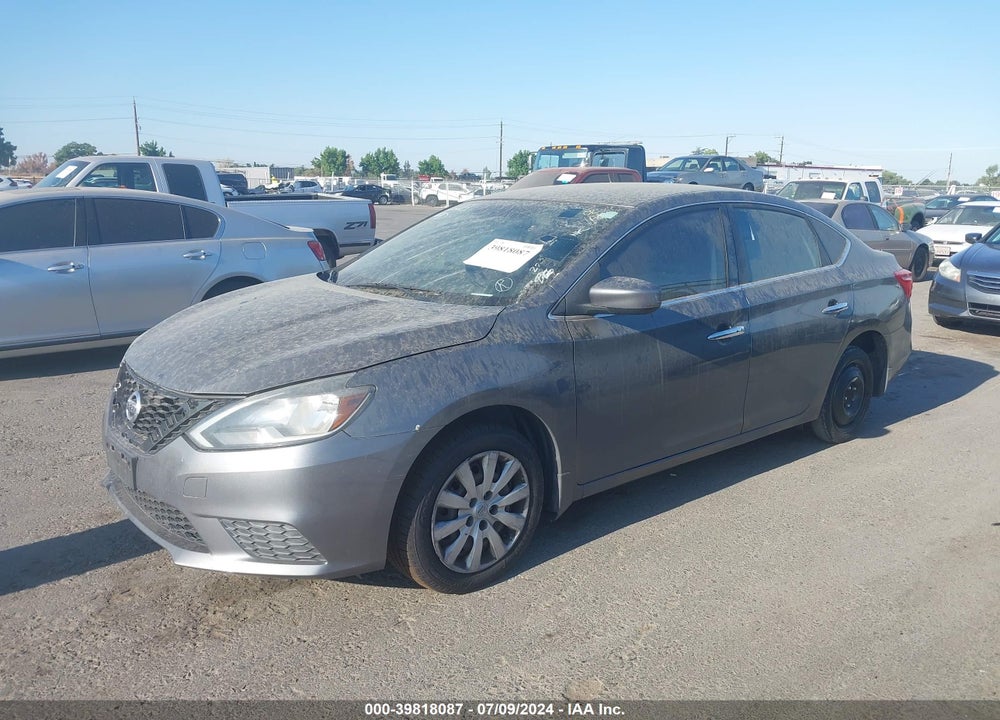 2016 NISSAN SENTRA SV VIN: 3N1AB7AP8GY223568