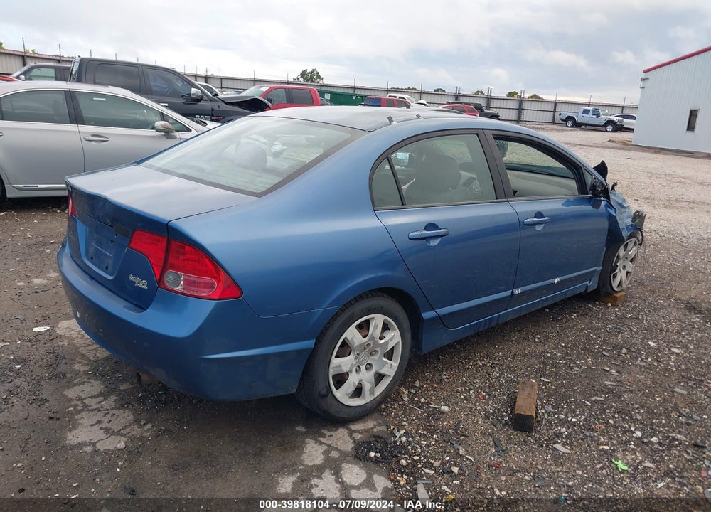 2007 HONDA CIVIC LX VIN: 1HGFA16567L127975