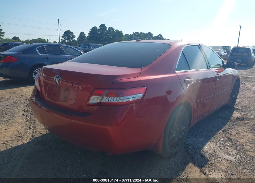 2010 TOYOTA CAMRY LE VIN: 4T4BF3EK6AR049122