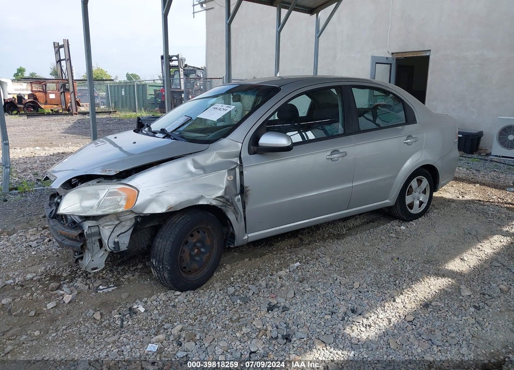 2008 CHEVROLET AVEO LS VIN: KL1TD56618B113585
