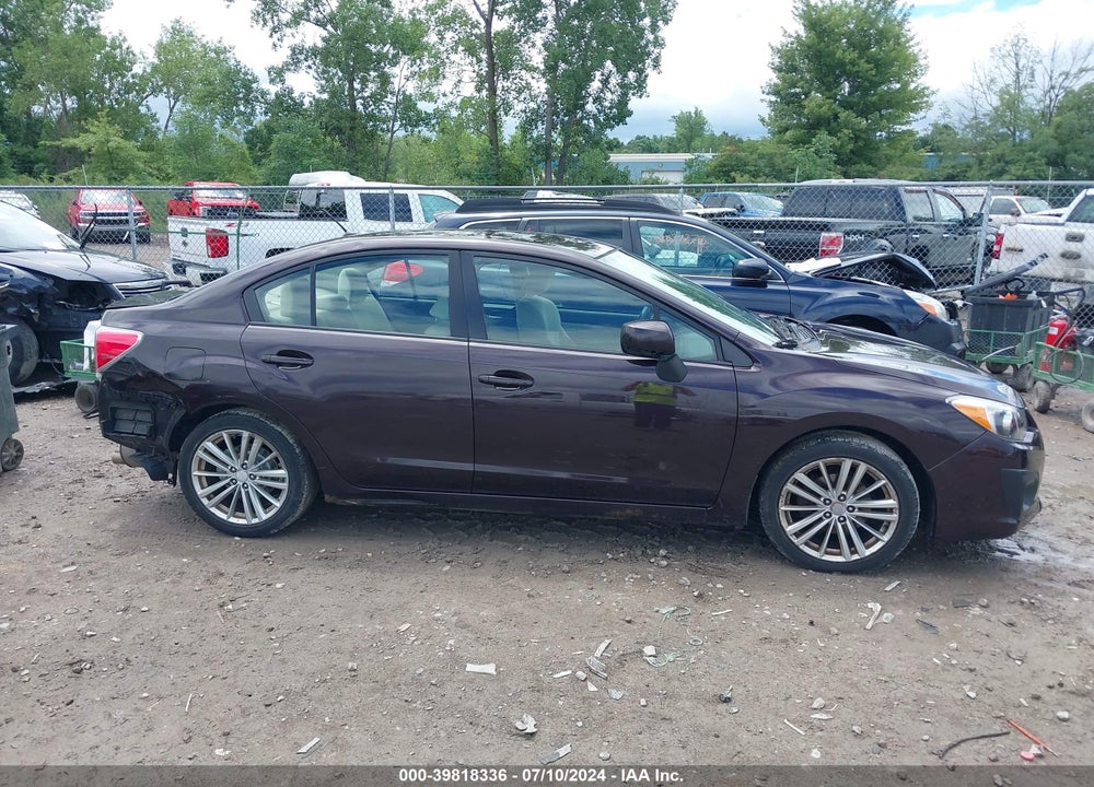 2012 SUBARU IMPREZA 2.0I PREMIUM VIN: JF1GJAD62CH004594