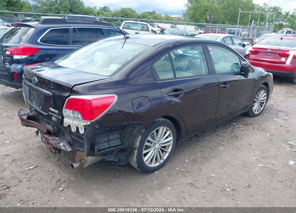 2012 SUBARU IMPREZA 2.0I PREMIUM VIN: JF1GJAD62CH004594