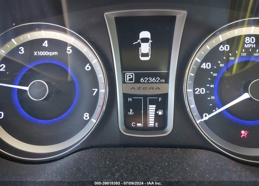 2013 HYUNDAI AZERA VIN: KMHFG4JG4DA318479