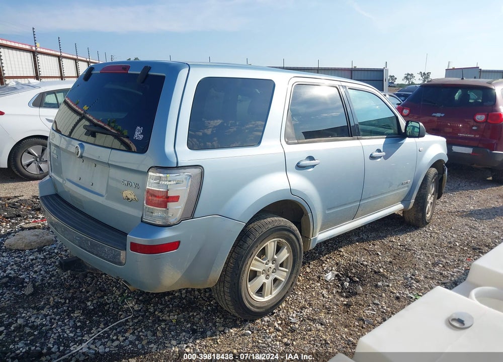 2008 MERCURY MARINER V6 VIN: 4M2CU91138KJ48294