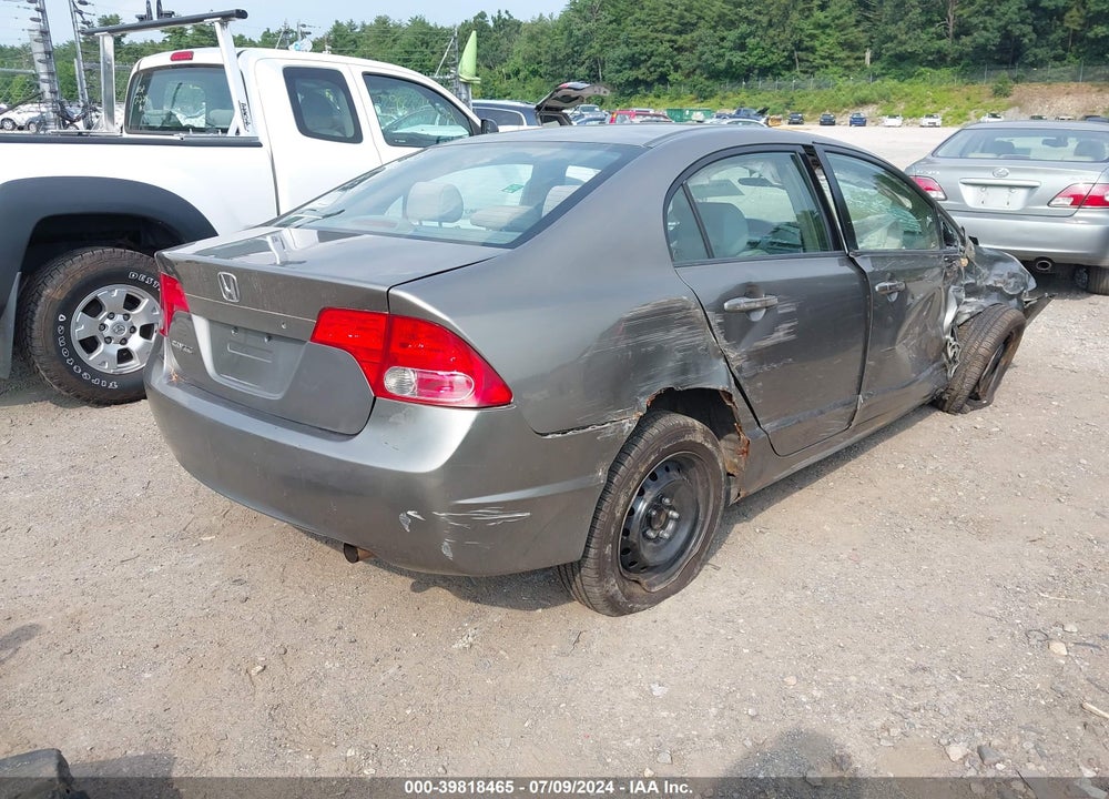 2008 HONDA CIVIC LX VIN: 2HGFA16508H336577
