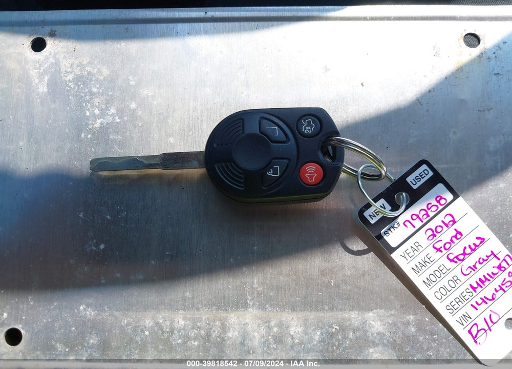 2012 FORD FOCUS SE VIN: 1FAHP3F27CL146459