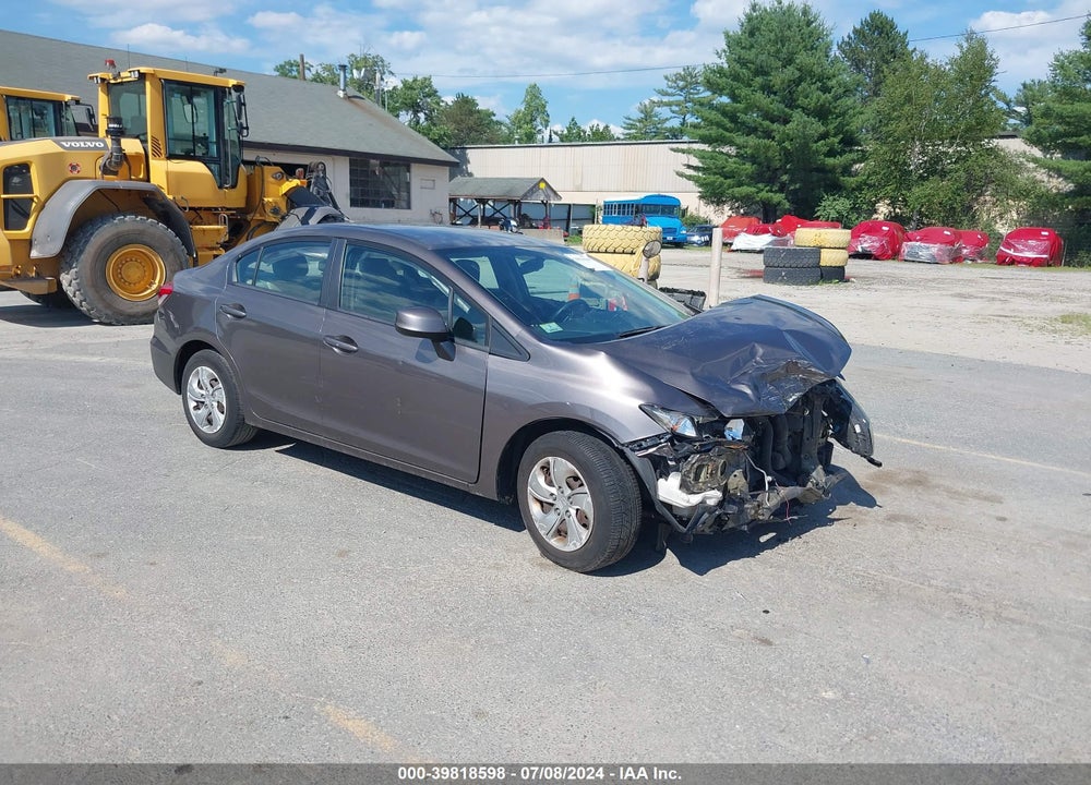 2013 HONDA CIVIC LX VIN: 2HGFB2F58DH596111