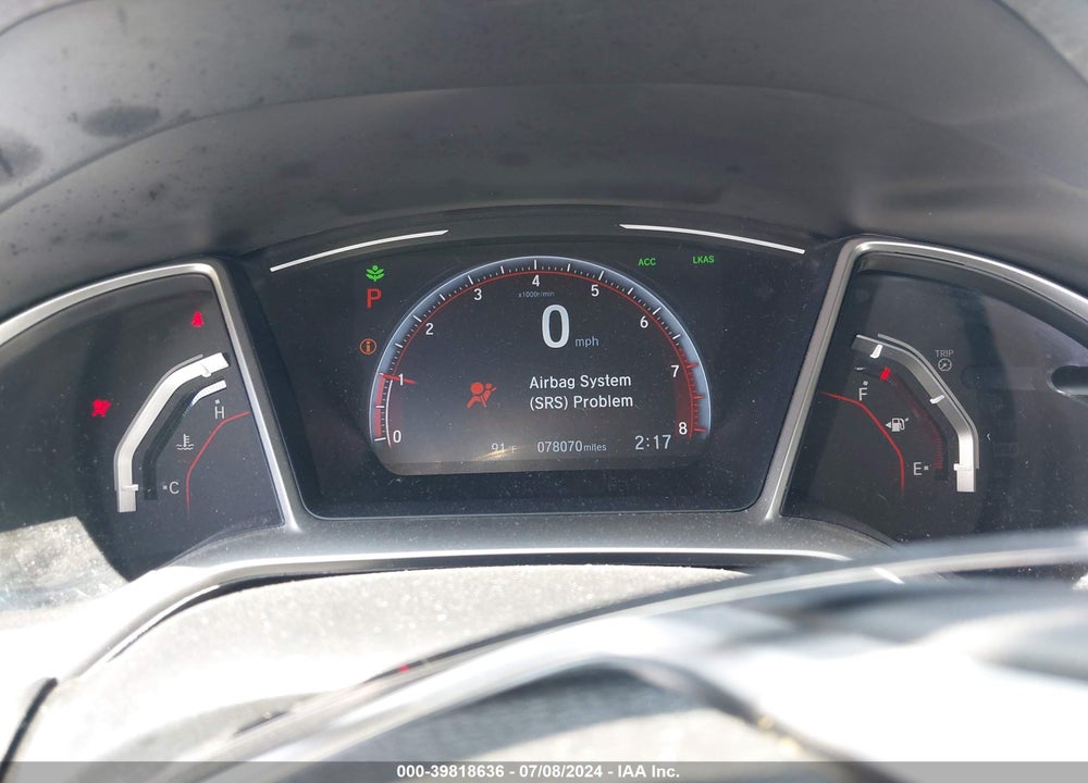 2020 HONDA CIVIC VIN: 2HGFC2F8XLH601492