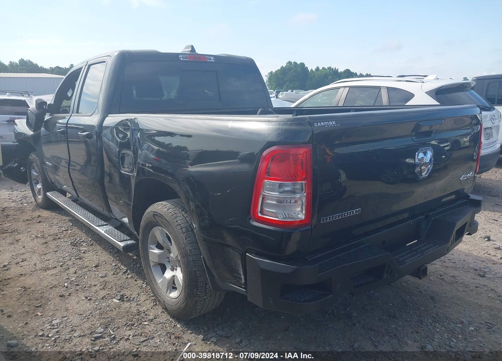 2021 BIG HORN RAM 1500  QUAD CAB 4X4 6'4 BOX VIN: 1C6RRFBG7MN758251
